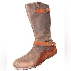 MERRELL Haven Autumn Waterproof Knee High Cinnamon Brown Leather Boots, Size 5